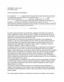 Acta de hechos y/o acuerdos