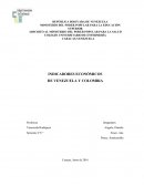 INDICADORES ECONÓMICOS DE VENEZUELA Y COLOMBIA