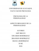 PSICOLOGIA DE LA PERSONALIDAD ASPECTO BIOLOGICO DE LA PERSONALIDAD