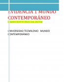 EVIDENCIA 1 MUNDO CONTEMPORANEO
