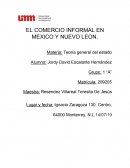 EL COMERCIO INFORMAL EN MEXICO Y NUEVO LEON
