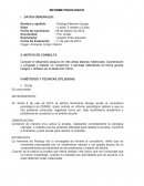 INFORME PSICOLOGICO