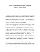 Escuela de Ciencias Sociales Resumen