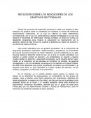 REFLEXIÓN SOBRE LOS INDICADORES DE LOS OBJETIVOS SECTORIALES