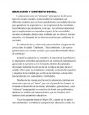 Educación y contexto social