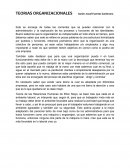 Teorias organizacionales