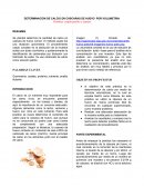 DETERMINACIÓN DE CALCIO EN CÁSCARAS DE HUEVO POR VOLUMETRIA