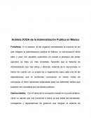 Análisis FODA de la Administración Publica en México