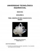 MINERALES MÁS USADOS EN EL MUNDO