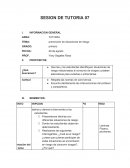 Sesion de tutoria. Prevención de situaciones de riesgo