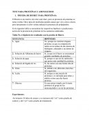 TEST PARA PROTEÍNAS Y AMINOÁCIDOS