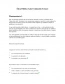 Ética Pública Auto Evaluación Tema 2