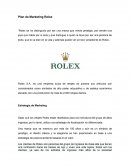 Plan de marketing Rolex