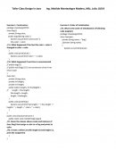 Taller class design in java