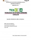 ANALISIS LITERARIO DEL LIBRO LA PARADOJA