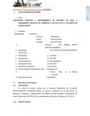 Reposicion peracion y mantenimiento de sistemas de agua y saneamiento decreto de urgencia n° 004-2014 de la localidad de Hualpayunca