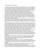 Texto: Preguntas sobre el psicoanálisis