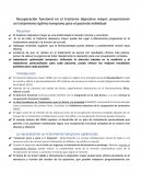 Recuperación funcional en el trastorno depresivo mayor