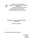 Informe del vídeo un crimen llamado educación