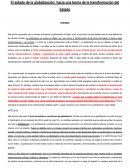 Martin Shaw - El estado de la globalizacion Resumen