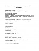 GUIA DE ENTREVISTA DE UN ORIENTADOR CONDUCTUAL PARA EXAMEN DE SALUD MENTAL