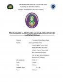 Programa de Alimentación Saludable por parte del Estado