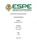 DEPARTAMENTO DE CIENCIAS EXACTAS TALLER DE ESTADISTICA