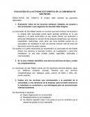 EVALUACIÓN DE LA ACTIVIDAD ECOTURISTICA EN LA COMUNIDAD DE SAN RAFAEL