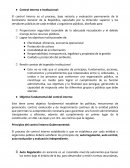 Control Interno e Institucional