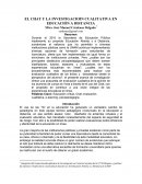 El CHAT Y LA INVESTIGACION CUALITATIVA