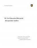 TIC En Educación Diferencial Discapacidad Auditiva