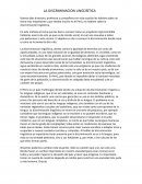 LA DISCRIMINACION LINGÜÍSTICA