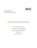 Transacciones e impuestos legales
