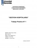 MODALIDAD A DISTANCIA “GESTION HOSPITALARIA”