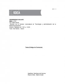 RRHH. PRINCIPIOS DE CONDUCTA. Página 1