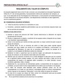 REGLAMENTO DEL TALLER DE CÓMPUTO
