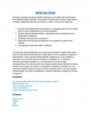 Informe final empresa Textiles H&A