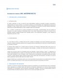 Información general DEL ANTEPROYECTO