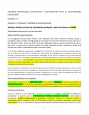 RESUMEN ESTRATEGIAS CUALITATIVAS Y CUANTITATIVAS PARA LA INVESTIGACIÓN PSICOLÓGICA