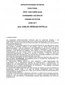 ESPECIFICACIONES TECNICAS CASA PANAL