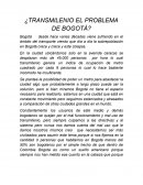 ¿Transmilenio el problema de bogotá?