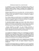 ENSAYO SOBRE EL APRENDIZAJE BASADO EN LA INVESTIGACION