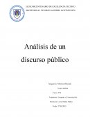 Análisis de un discurso público