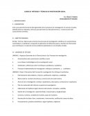 CURSO DE MÉTODOS Y TÉCNICAS DE INVESTIGACIÓN SOCIAL
