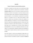 Proyección de elección alternativa productiva