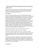 Importancia del desarrollo sustentable dentro del derecho ambiental