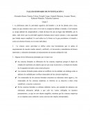 TALLER SEMINARIO DE INVESTIGACIÓN I