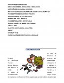 PLANIFICACIÓN DE PRÁCTICAS DEL LENGUAJE