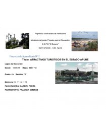 ATRACTIVOS TURISTICOS EN EL ESTADO APURE. Página 1