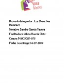 Proyecto Integrador . Los Derechos Humanos